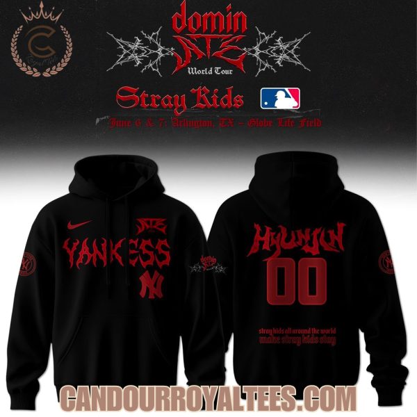 New York Yankees x Stray Kids Dominate World Tour 2025 Hoodie