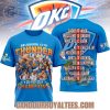 Oklahoma City Thunder 24-25 NBA Champions Finished The Mission Thunder Up T-Shirt