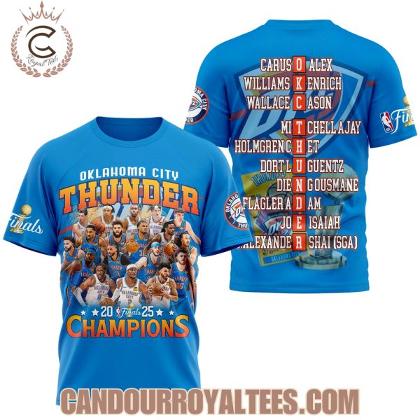 OKC Thunder 2025 Finals Champions Tshirt