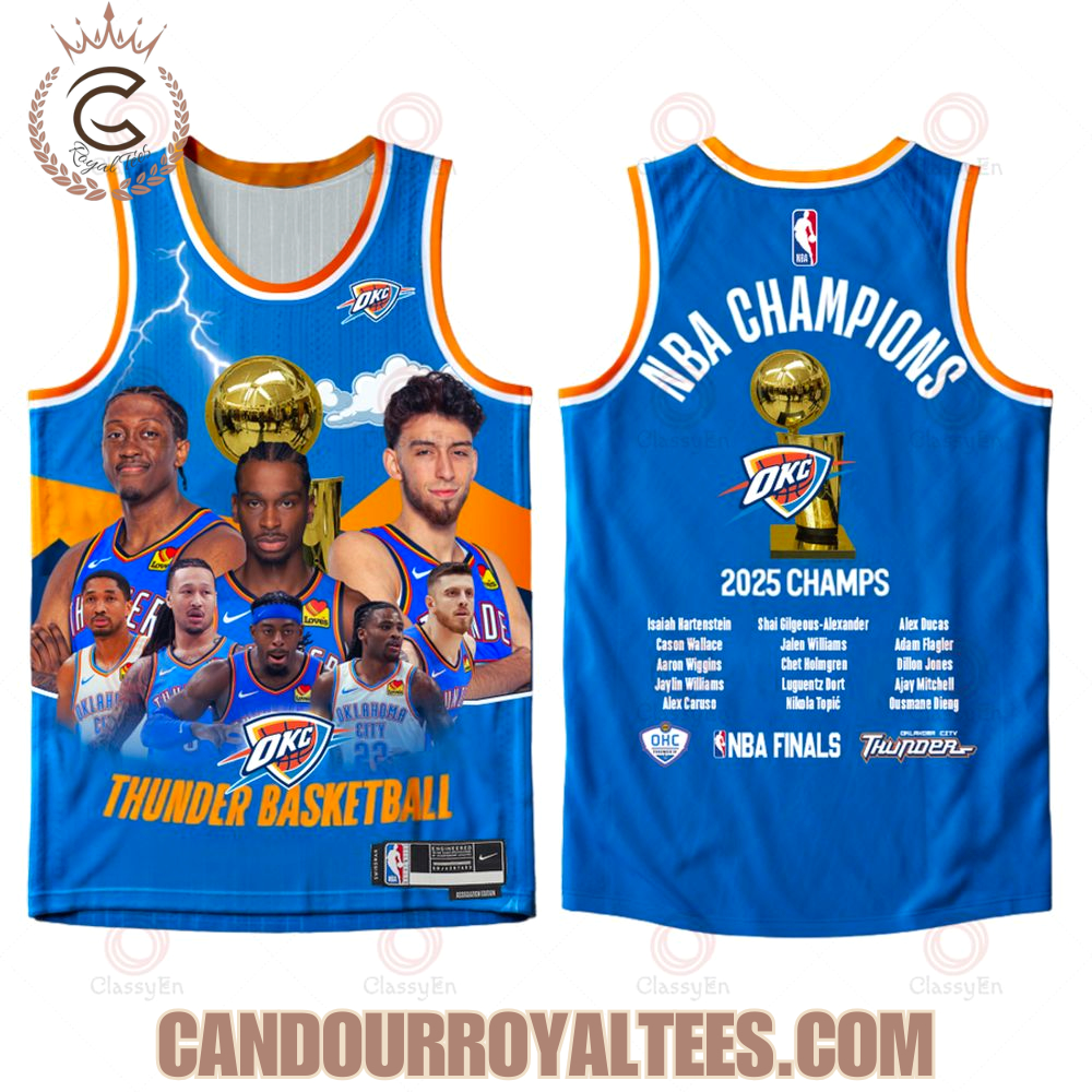 Oklahoma City Basketball Finals Champions 2024-25 3D Basketball Jersey Oklahoma City Basketball Finals Champions 2024-25 3D Basketball Jersey