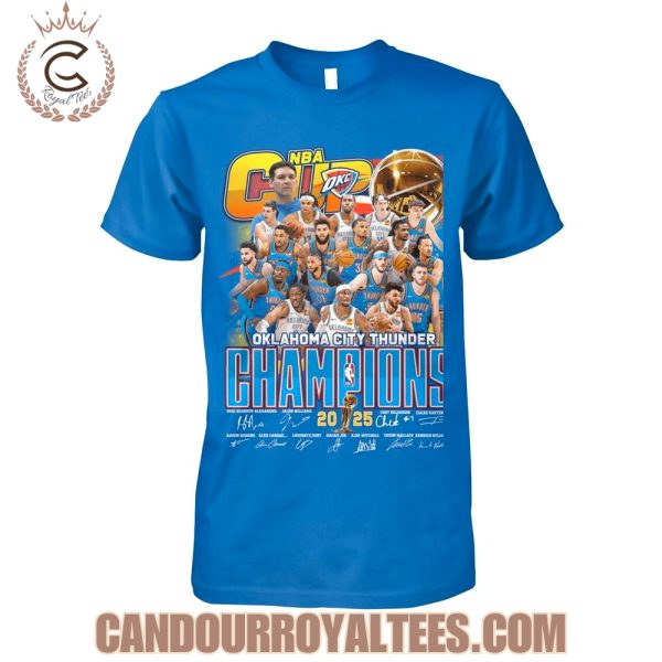 Oklahoma City Thunder NBA Cup Champions 2025 T-Shirt