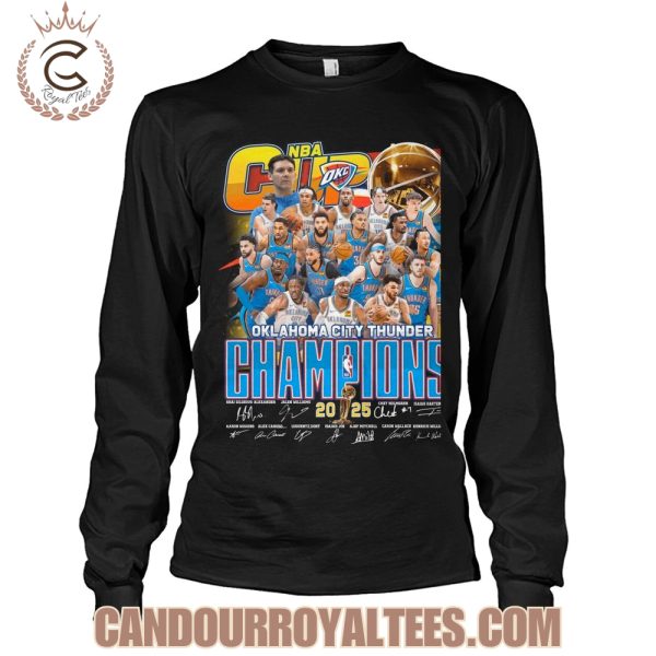 Oklahoma City Thunder NBA Cup Champions 2025 T-Shirt
