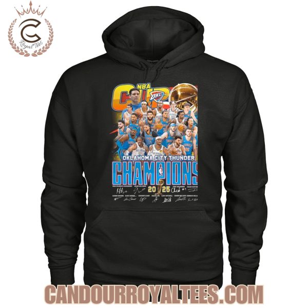 Oklahoma City Thunder NBA Cup Champions 2025 T-Shirt
