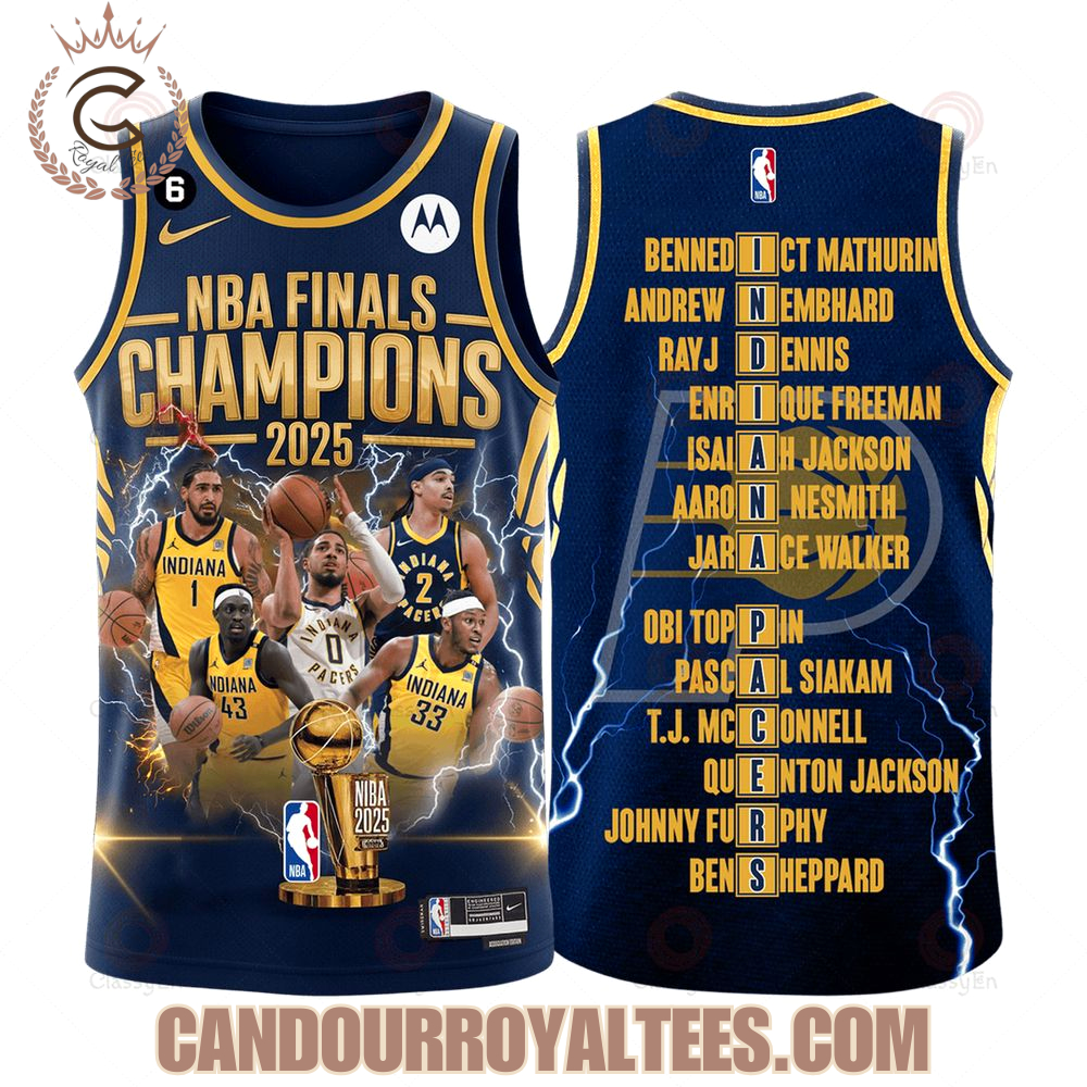 Pacers Team Basketball Finals Champions 2024-25 3D Basketball Jersey Pacers Team Basketball Finals Champions 2024-25 3D Basketball Jersey