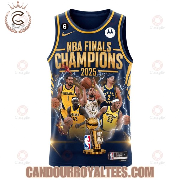 Pacers Team Basketball Finals Champions 2024-25 3D Basketball Jersey