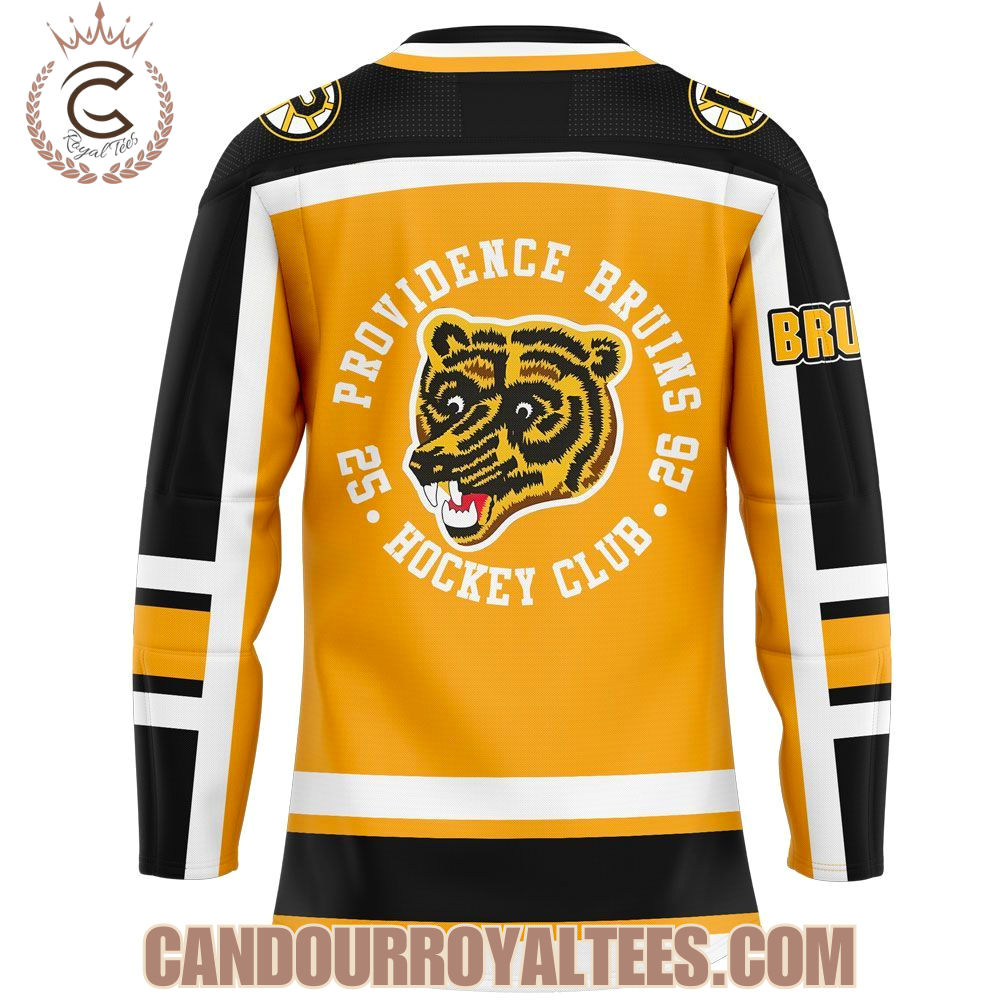 Providence Bruins Reverse Retro Pooh Bear Uniform 2025 Hockey Jersey Providence Bruins Reverse Retro Pooh Bear Uniform 2025 Hockey Jersey