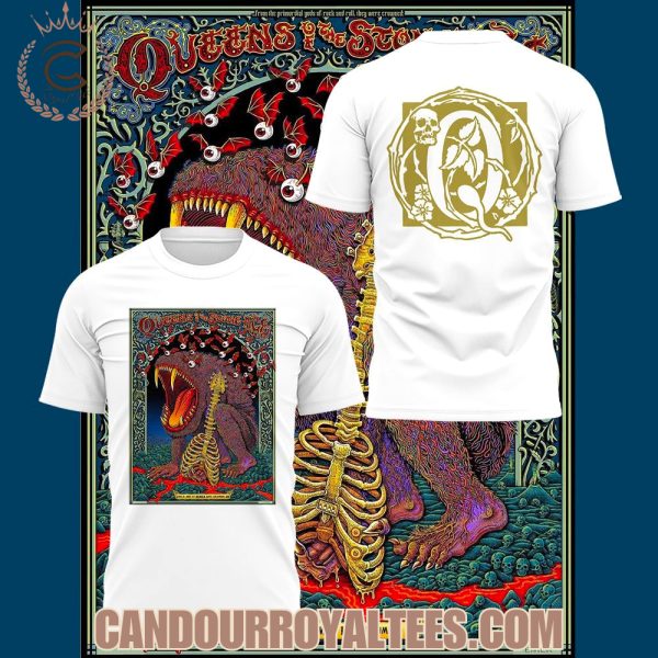 Queens of the Stone Age World Tour 2025 In Columbus White Tshirt, Hoodie, Cap