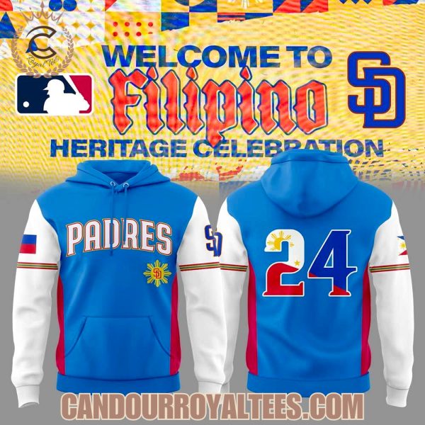 San Diego Padres Celebrating Filipino Heritage Night Hoodie, Cap