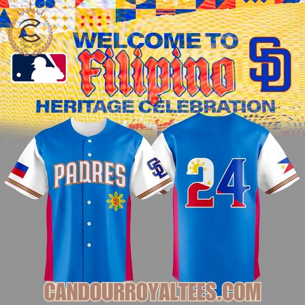 San Diego Padres Celebrating Filipino Heritage Night Jersey