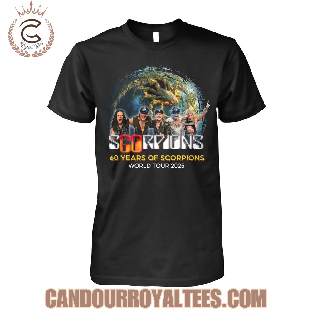 Scorpions 60 Years World Tour 2025 T-Shirt Scorpions 60 Years World Tour 2025 T-Shirt