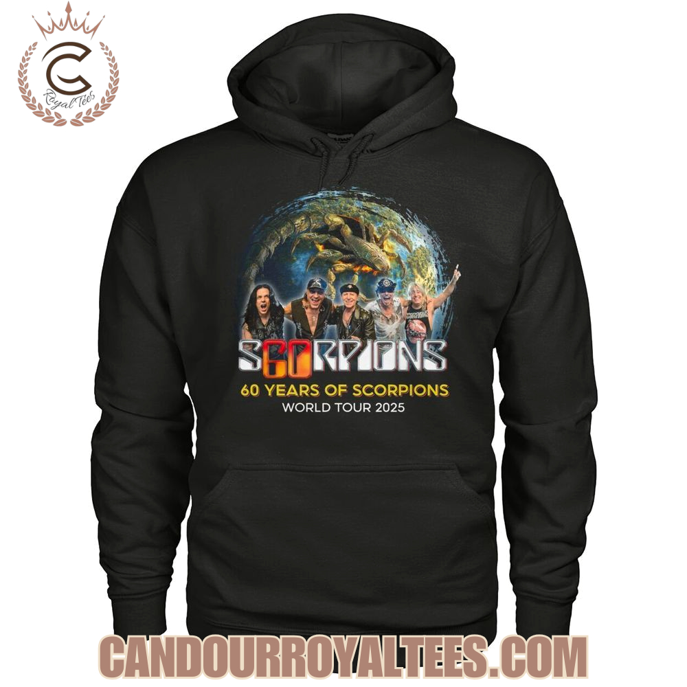Scorpions 60 Years World Tour 2025 T-Shirt Scorpions 60 Years World Tour 2025 T-Shirt