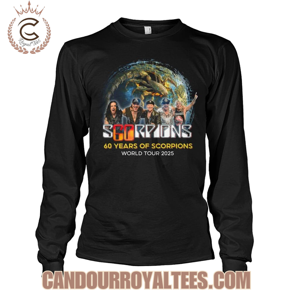 Scorpions 60 Years World Tour 2025 T-Shirt Scorpions 60 Years World Tour 2025 T-Shirt