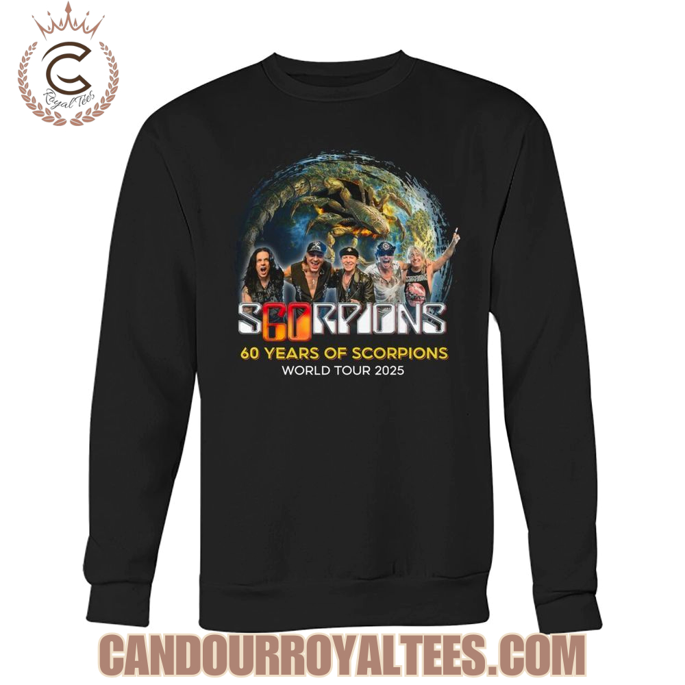 Scorpions 60 Years World Tour 2025 T-Shirt Scorpions 60 Years World Tour 2025 T-Shirt