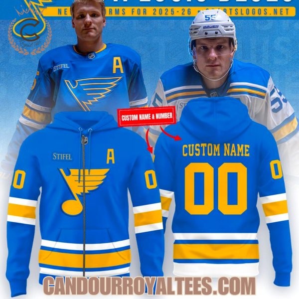 St. Louis Blues 2025 New Hoodie – Blue