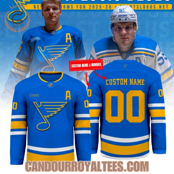 St. Louis Blues 2025 New Jersey – Blue