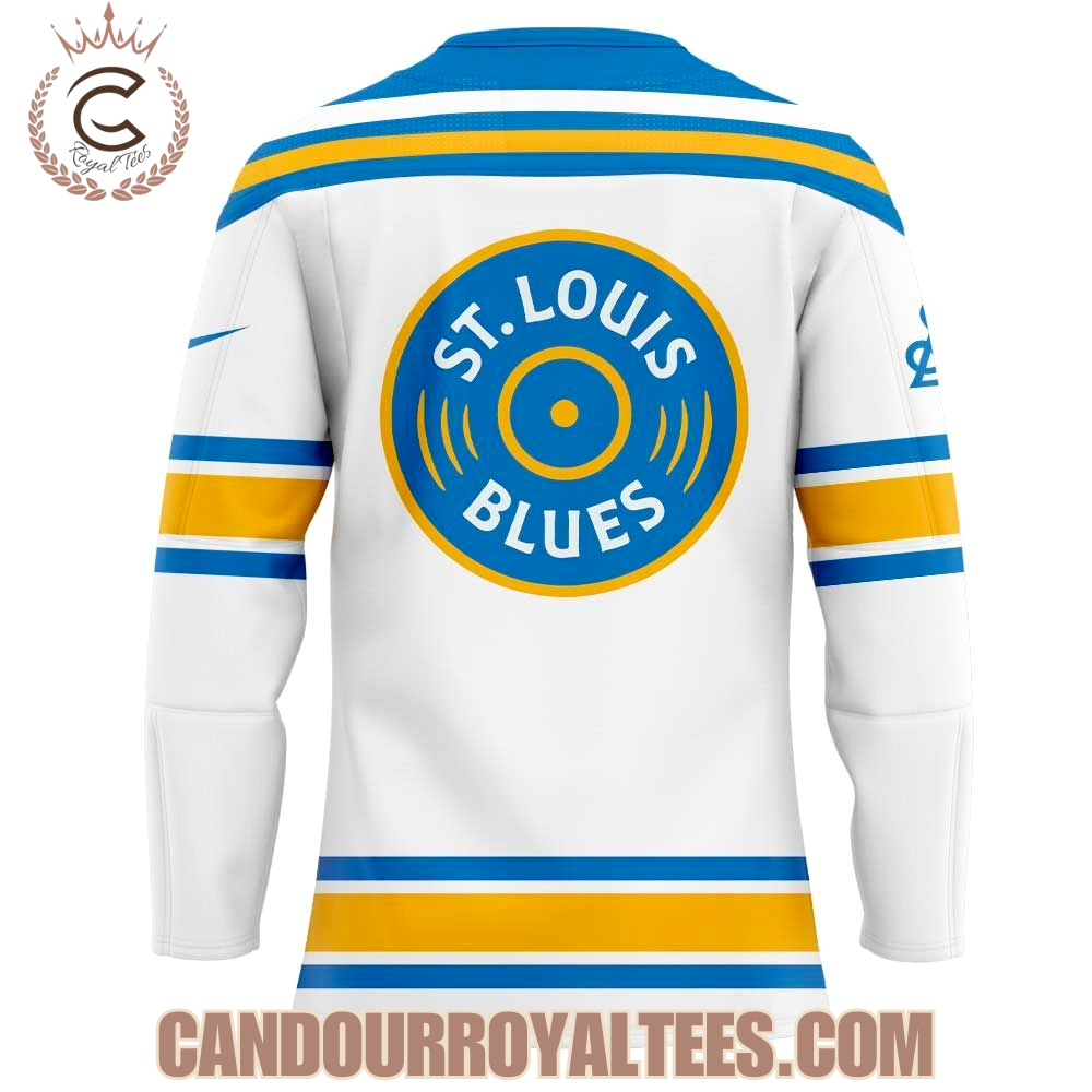 St. Louis Blues New Uniforms 2025 White Hockey Jersey St. Louis Blues New Uniforms 2025 White Hockey Jersey