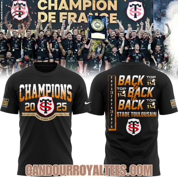 Stade Toulousain Champions TOP 14 Rugby 2025 Tshirt, Hoodie