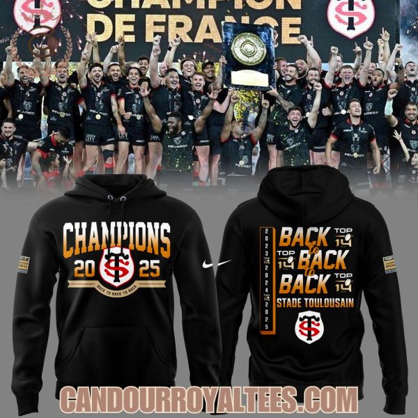 Stade Toulousain Champions TOP 14 Rugby 2025 Tshirt, Hoodie