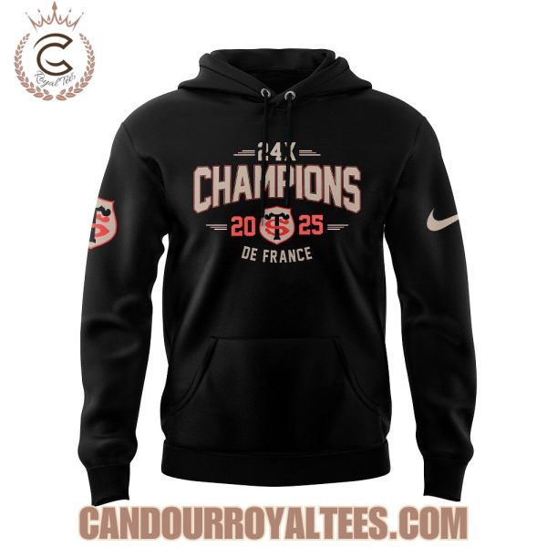 Stade Toulousain Rugby 24X Champions du Top 14 Noire Tshirt, Hoodie, Cap