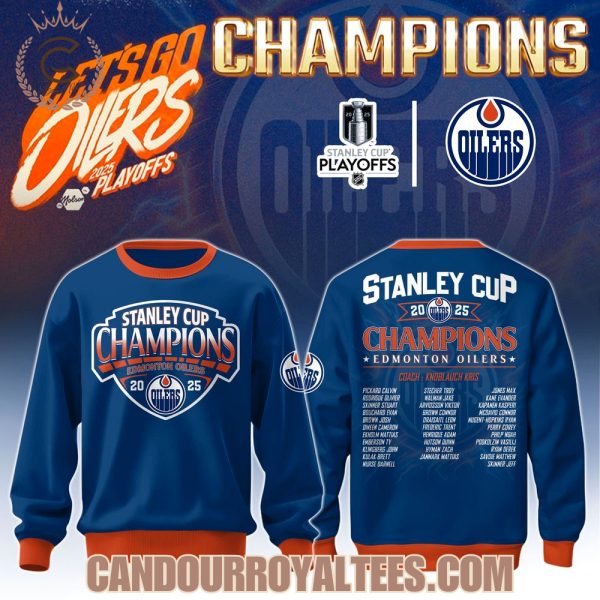 Stanley Cup 2025 Champions Edmonton Oilers Sweatshirt