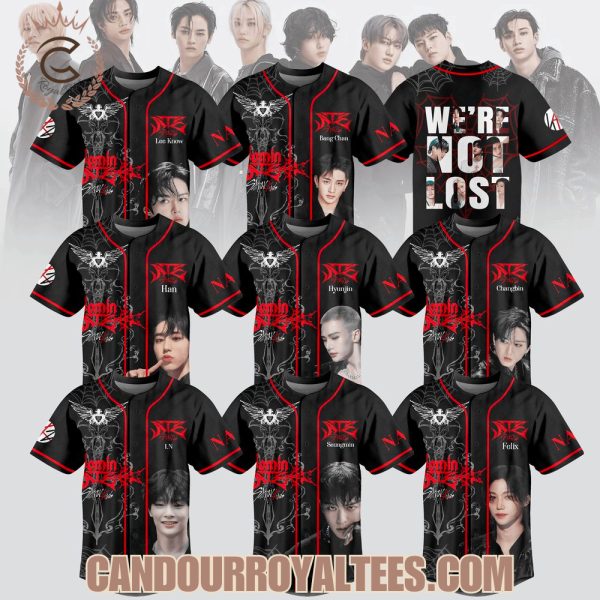 Stray Kids Dominate World Tour 2025 Baseball Jersey