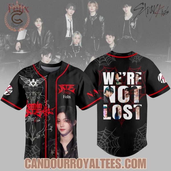 Stray Kids Dominate World Tour 2025 Baseball Jersey