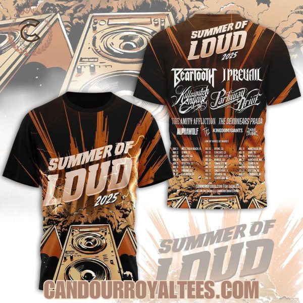 Summer of Loud 2025 Tour Beartooth Tshirt, Hoodie