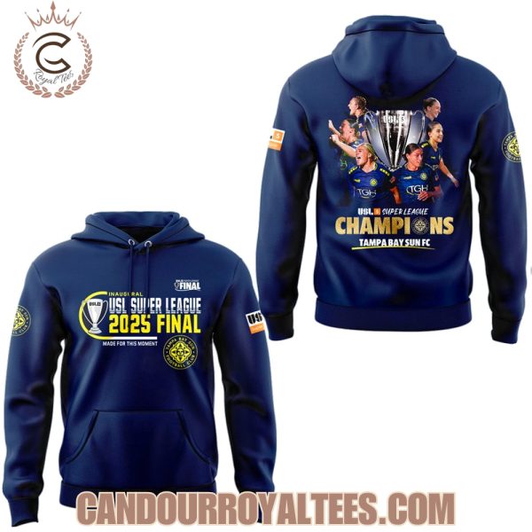 Tampa Bay Sun FC 2025 USL Super League Champions Tshirt, Hoodie, Cap