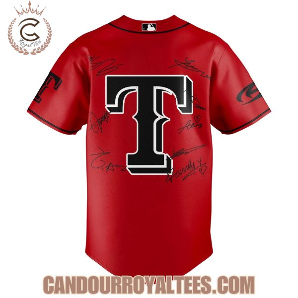 Texas Rangers ATEEZ World Tour Signature Red Jersey