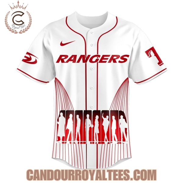 Texas Rangers ATEEZ World Tour Signature White Jersey