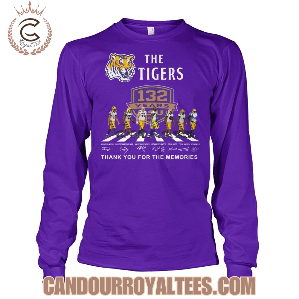 The Tigers 132 Years Thank You For The Memories T-Shirt The Tigers 132 Years Thank You For The Memories T-Shirt