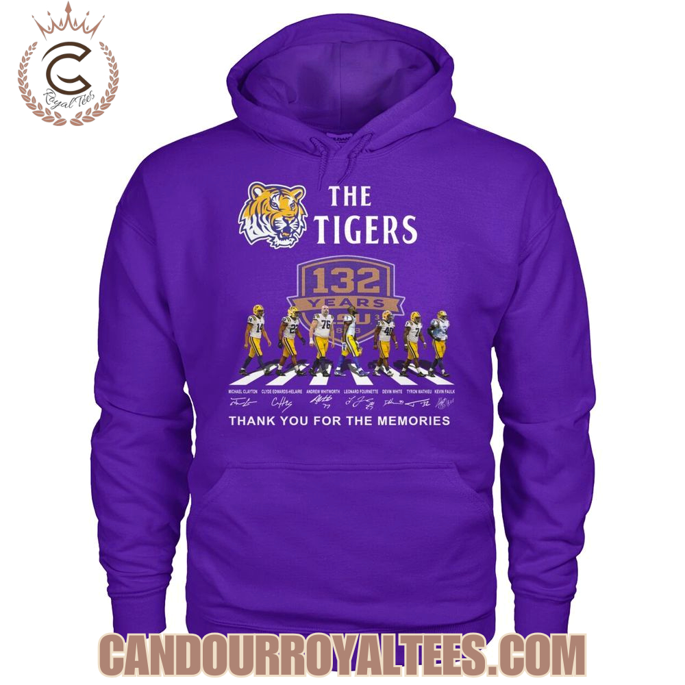 The Tigers 132 Years Thank You For The Memories T-Shirt The Tigers 132 Years Thank You For The Memories T-Shirt