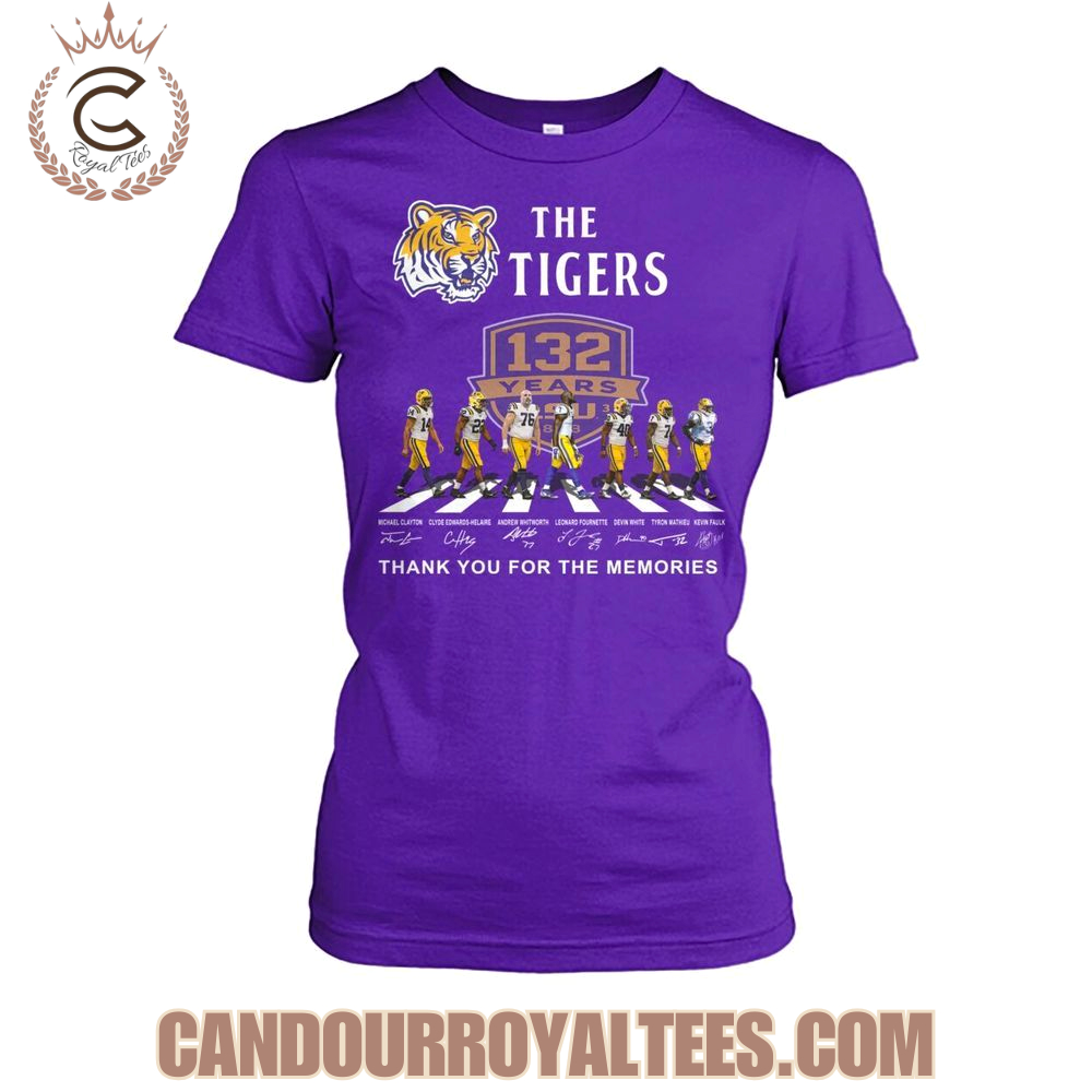 The Tigers 132 Years Thank You For The Memories T-Shirt The Tigers 132 Years Thank You For The Memories T-Shirt