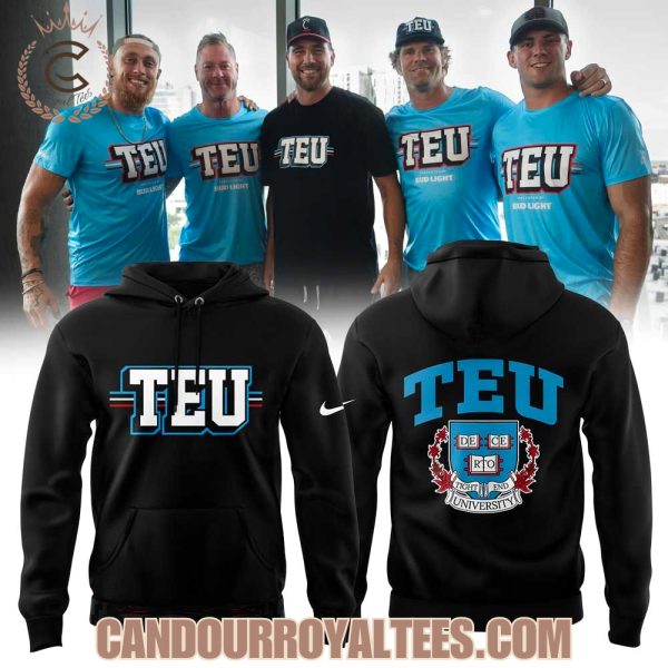 Tight End University Logo Black Tshirt, Hoodie