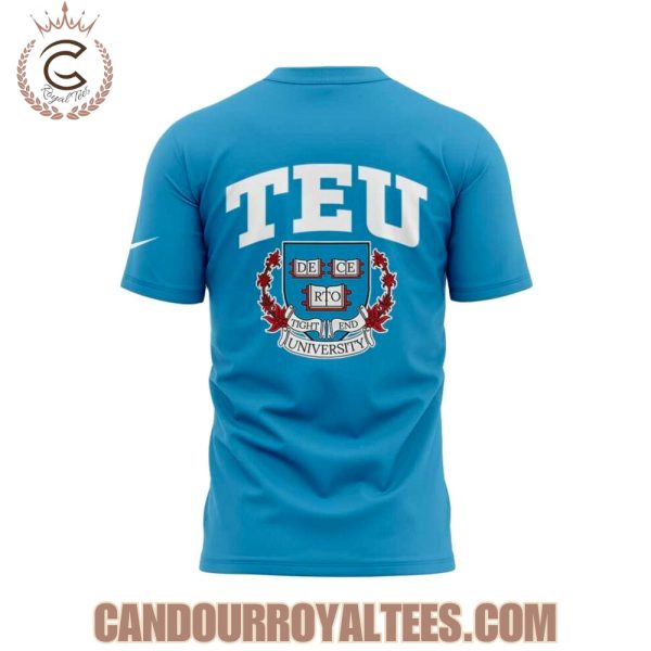 Tight End University Logo Blue Tshirt, Hoodie
