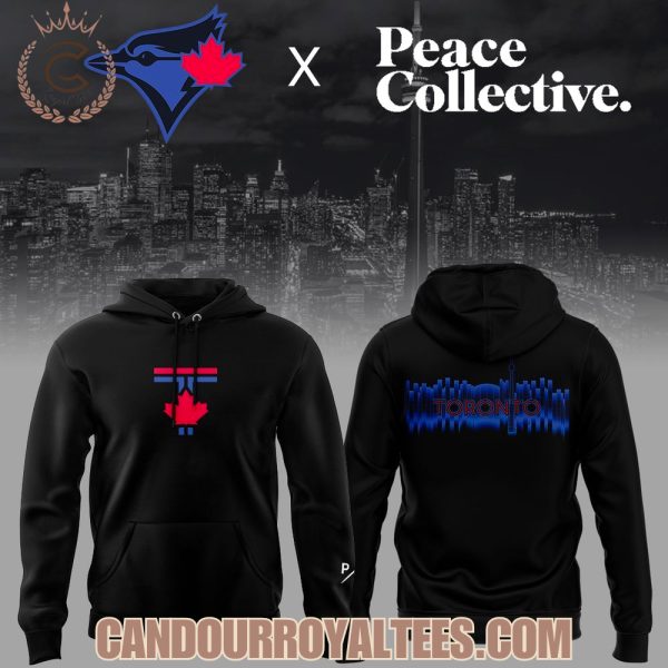 Toronto Blue Jays Peace Collective x City Connect Collab Hoodie
