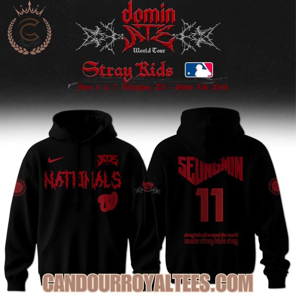 Washington Nationals Stray Kids Dominate World Tour 2025 Hoodie