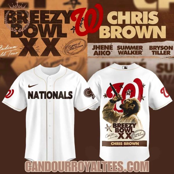 Washington Nationals x Chris Brown Breezy Bowl XX Jersey