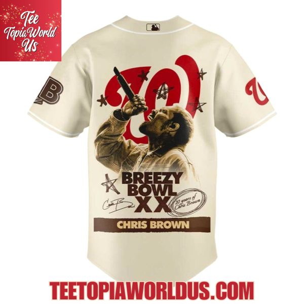 Washington Nationals x Chris Brown Breezy Bowl XX Jersey