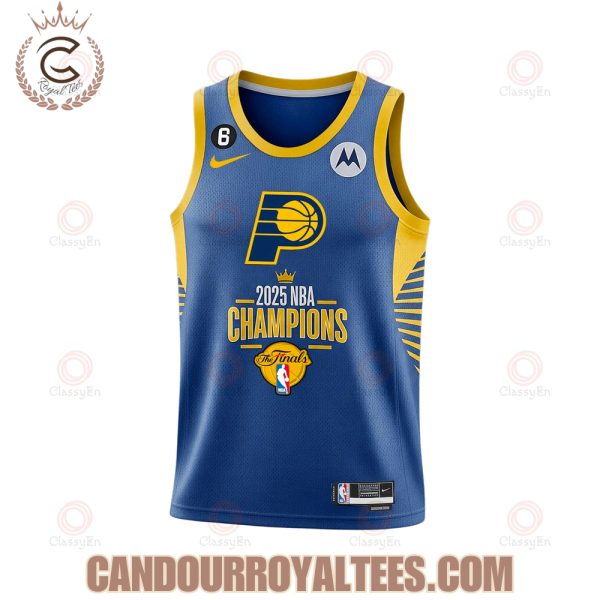 We Wear The Blue And Gold Indiana Pacers 2025 NBA Champions Basketball Jersey