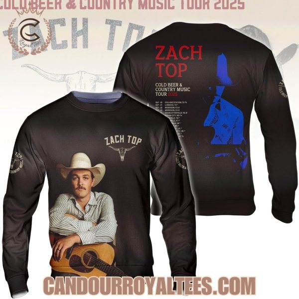 Zach Top Cold Beer & Country Music Tour 2025 Tshirt, Hoodie