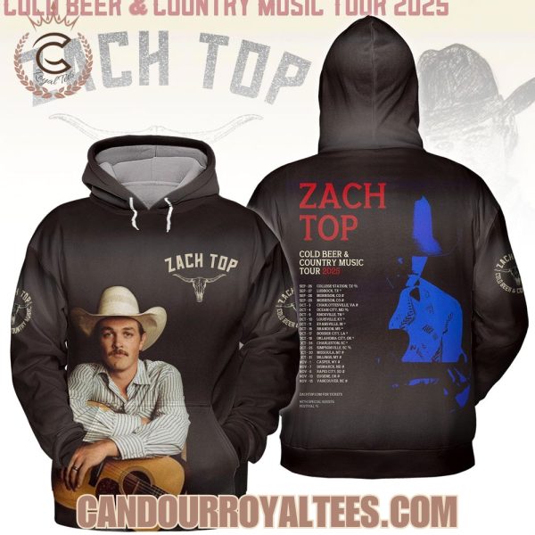 Zach Top Cold Beer & Country Music Tour 2025 Tshirt, Hoodie