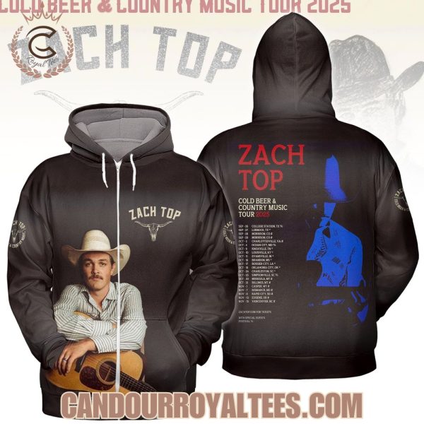 Zach Top Cold Beer & Country Music Tour 2025 Tshirt, Hoodie