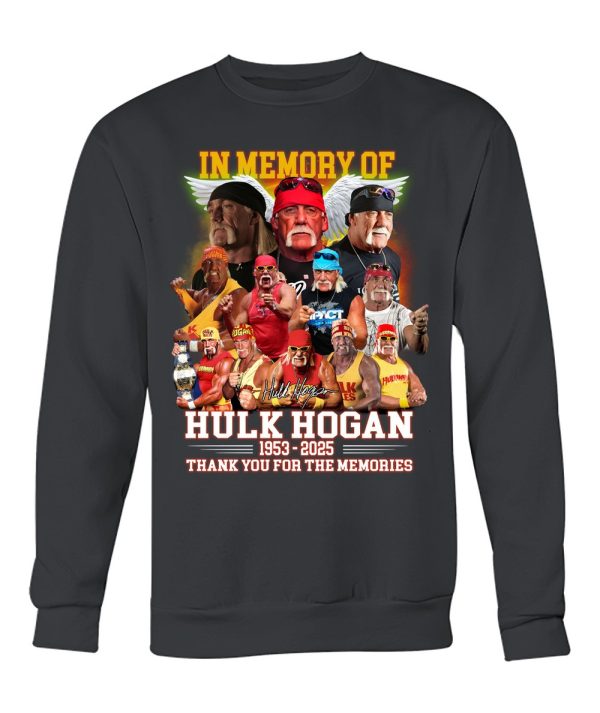 In Memory Of Hulk Hogan 1953 – 2025 Thank You For The Memories T-Shirt