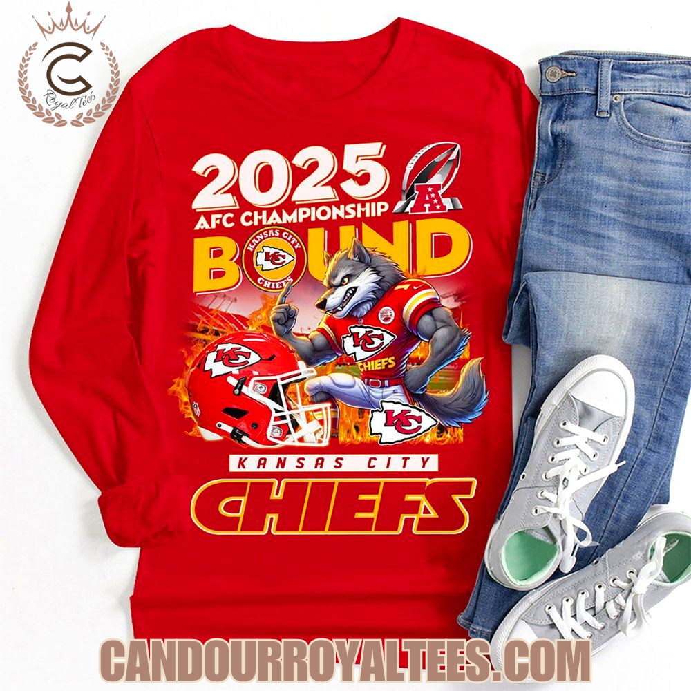2025 AFC Championship Bound Kansas City Chiefs T-Shirt 2025 AFC Championship Bound Kansas City Chiefs T-Shirt