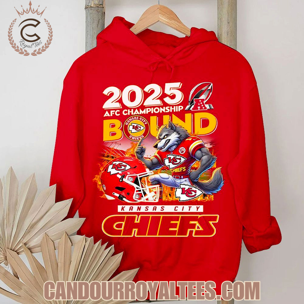 2025 AFC Championship Bound Kansas City Chiefs T-Shirt 2025 AFC Championship Bound Kansas City Chiefs T-Shirt
