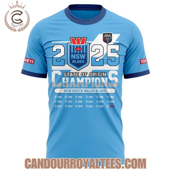 2025 State Of Origin Champions New South Wales Blues Tshirt, Hoodie