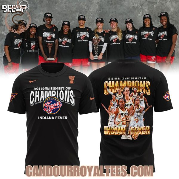 2025 WNBA Commissioner’s Cup Champions Indiana Fever Black Tshirt, Hoodie