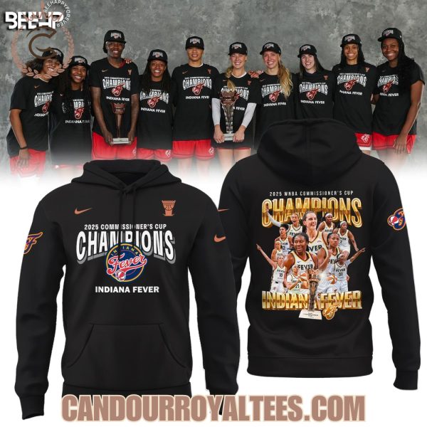 2025 WNBA Commissioner’s Cup Champions Indiana Fever Black Tshirt, Hoodie
