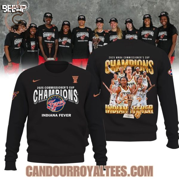 2025 WNBA Commissioner’s Cup Champions Indiana Fever Black Tshirt, Hoodie